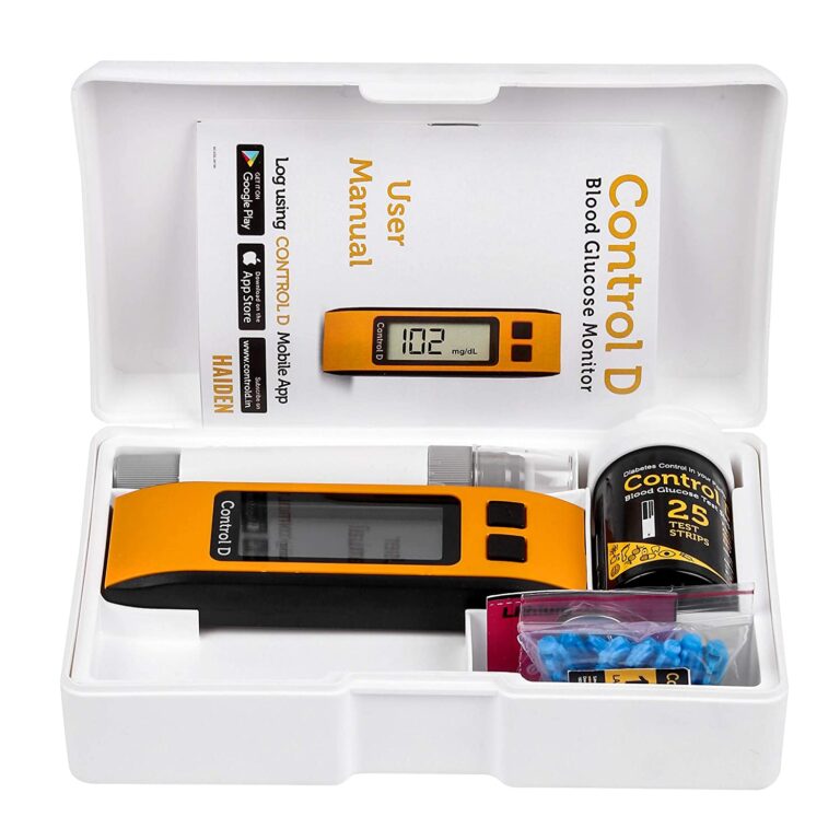 Orange Test Kit Control D Orange Digital Glucose Blood Sugar testing Monitor with 25 ...