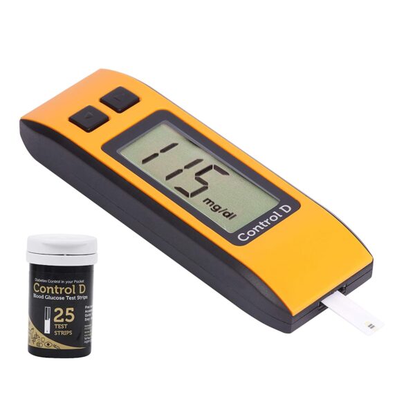 Control D Orange Digital Glucose Blood Sugar testing Monitor