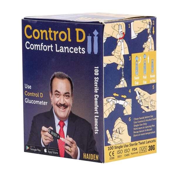 Control D Round Comfort Lancets
