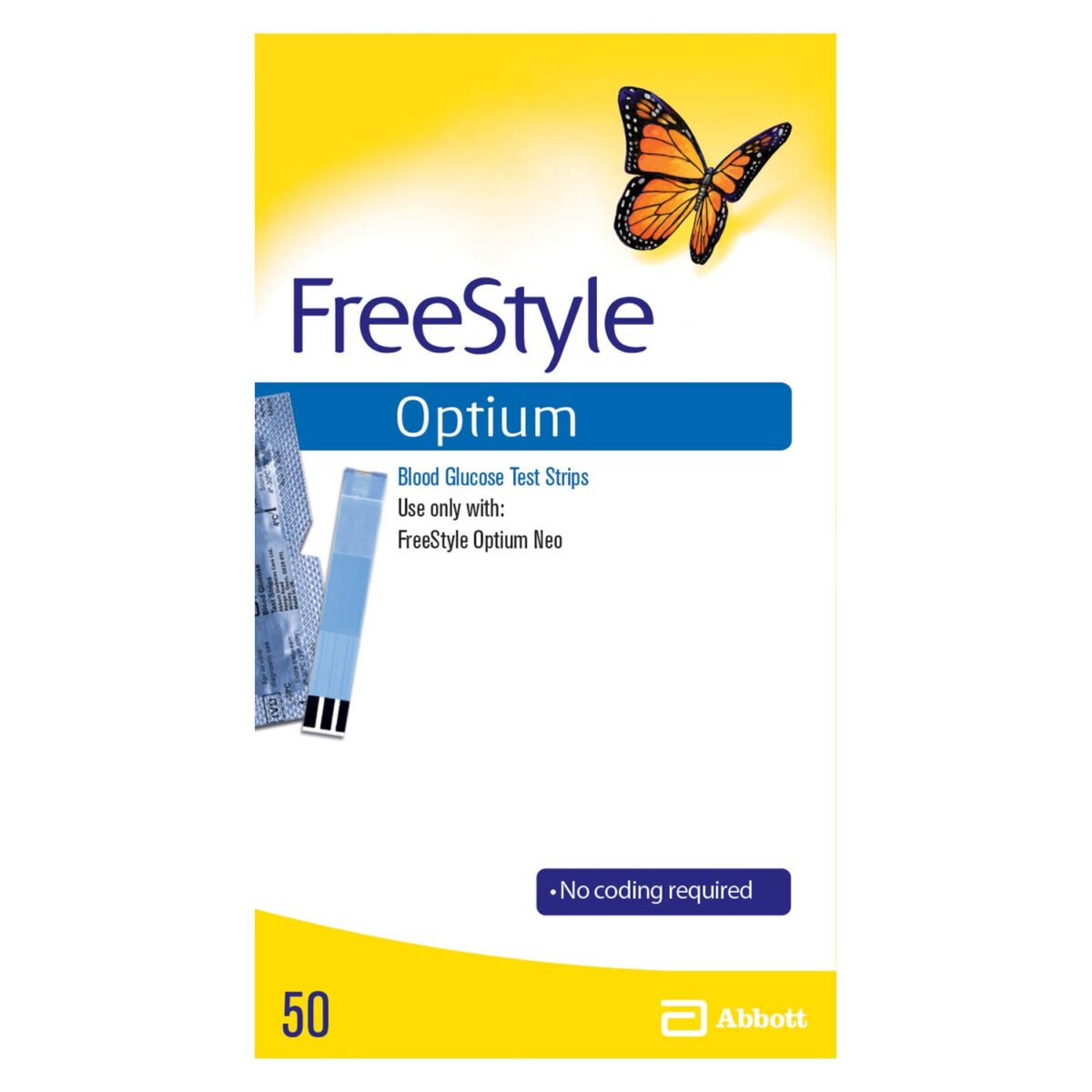 FreeStyle Optium blood glucose test strips