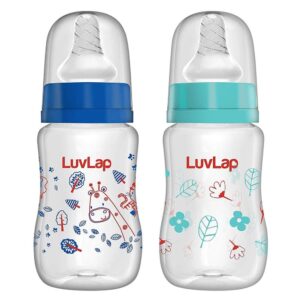 Luv Lap Anti-Colic Slim Regular Neck Essential BPA-Free Baby Feeding Bottle